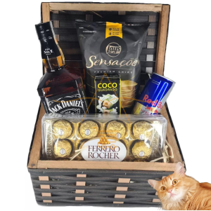 Cesta Presente Kit Masculino Whisky