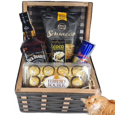 Cesta Presente Kit Masculino Whisky