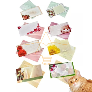 Mini Cartão Ilustrado Para Presente + Envelope 80un