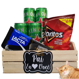 Cesta Presente Boteco Dia dos Pais Cerveja Chocolate