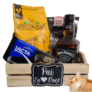 Cesta Presente Boteco Dia Dos Pais Café Whisky Chocolate