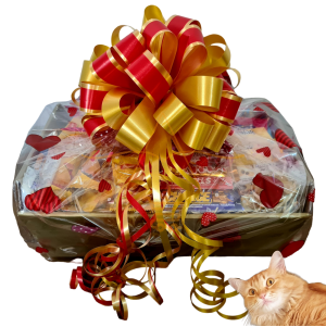 Cesta De Café Da Manhã Com Bandeja Presente 40 Itens