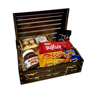 Baú Para Café Da Manhã Mdf Cesta De Presente