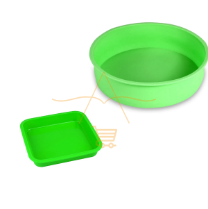 Kit Forma de Silicone Para Bolo e Pudim Red. + Quadr.