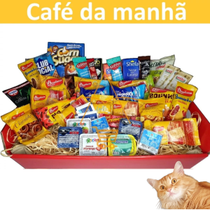5 Kits para Cesta de Café da Manhã 40 itens