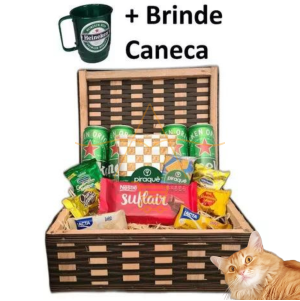 Cesta De Cerveja Chocolate Presente